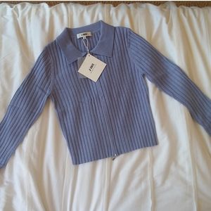 NWT J.ING Hadley Double Zipped Cardigan